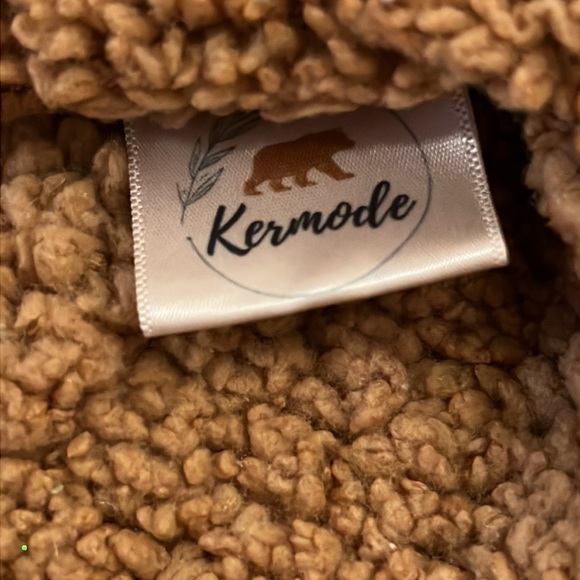 Kermode Brown Teddy Bear Fuzzy Faux Fur Sleep Sack Baby Infant Toddler Swaddle - Picture 7 of 10